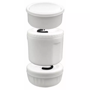 Термос за храна KINGHOFF KH 1396, 3 съда 1.5 литра, Нечуплив, Неръждаема стомана, Двойна стена, Черен