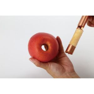 Уред за премахване сърцевината на плодове KINGHOFF KH 1803, Неръждаема стомана, Меден цвят