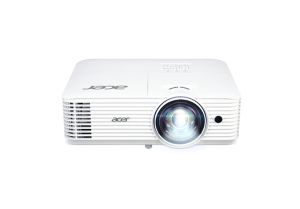 Мултимедиен проектор Acer Projector H6518STi, DLP, Short Throw, FHD (1920x1080), 3500 ANSI Lumens, 10 000:1, 1x, 3D ready, HDMI 2x1.4, VGA in, DC Out (5V/1A,USB Type A), RS232, Audio in/out, Wireless dongle included, Speaker 3W, Bag, 2.95kg, 2Y, White