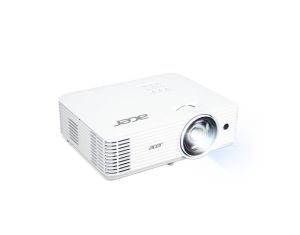Мултимедиен проектор Acer Projector H6518STi, DLP, Short Throw, FHD (1920x1080), 3500 ANSI Lumens, 10 000:1, 1x, 3D ready, HDMI 2x1.4, VGA in, DC Out (5V/1A,USB Type A), RS232, Audio in/out, Wireless dongle included, Speaker 3W, Bag, 2.95kg, 2Y, White