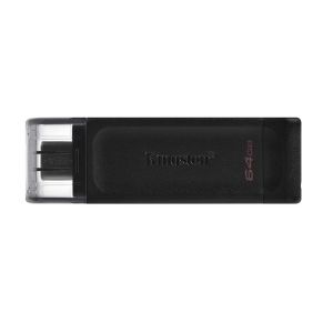 USB памет 64GB KINGSTON DataTraveler 70, USB-C 3.2 Gen 1, Black - DT70/64GB