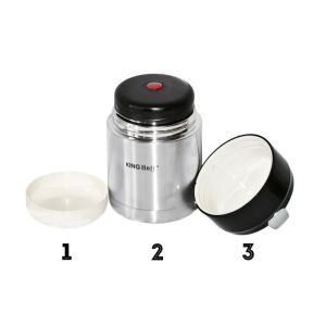 Термос за храна KINGHOFF KH 4375, 0.8 литра, Двуслоен, Неръждаема стоманa