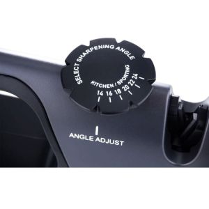 Точило за ножове и ножици - регулируем ъгъл KINGHOFF KH 1636, Грубо/фино заточване, 14-24 градуса, Сив