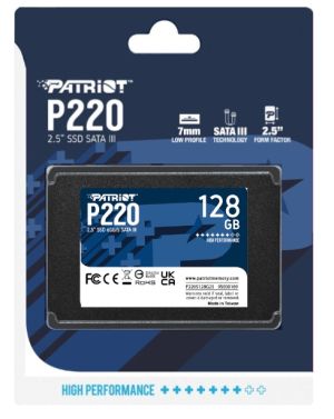 SSD 128GB PATRIOT P220 (P220S128G25), 2.5" SATA III