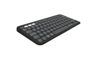 Безжична клавиатура LOGITECH Pebble Keys 2 K380s (920-011851), Bluetooth, US International, Tonal Graphite