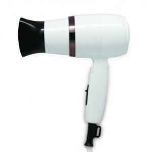 Сешоар ROSBERG R51100J, 1600W, Сгъваем, Студен въздух, 3 нива, Бял/златист