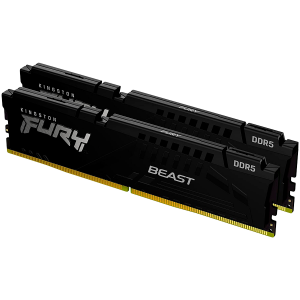 Памет KINGSTON 64GB DDR5 6000MHz (2x32GB) FURY Beast Black