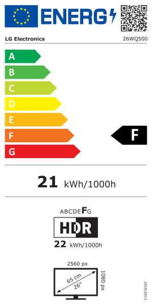 Монитор LG 26WQ500-B UltraWide, 25.7" IPS, FullHD (2560x1080) 75Hz, 21:9, 5ms, 1000:1, 250 cd/m2,  AMD FreeSync, 2xHDMI, Black