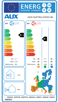 Инверторен климатик AUX J-Smart ASW-H24F7B4/JOR3DI-B9