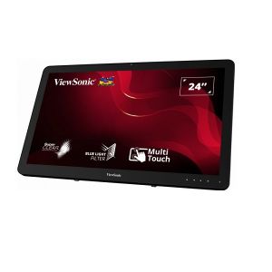 Монитор VIEWSONIC TD2430, 23.6'' VA Touch, FullHD (1920x1080) 60Hz, 16:9, 10ms, 200 cd/m², 3000:1, Speaker 2x2W, VGA, HDMI, DisplayPort, 2xUSB3.2, Black
