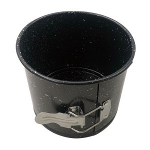 Форма за торта с падащо дъно KINGHOFF KH 1788, 12 см, Разтягащи се стени, Мраморно покритие, Стомана, Черен