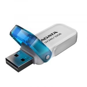USB памет 32GB ADATA UV240, USB 2.0, White - AUV240-32G-RWH