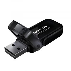 USB памет 64GB ADATA UV240, USB 2.0, Black - AUV240-64G-RBK