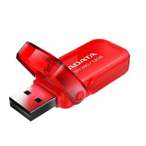 USB памет 32GB ADATA UV240, USB 2.0, Red - AUV240-32G-RRD
