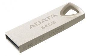 USB памет 64GB ADATA UV210 , USB 2.0, Grey - AUV210-64G-RGD