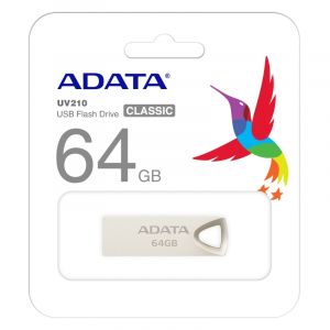 USB памет 64GB ADATA UV210 , USB 2.0, Grey - AUV210-64G-RGD