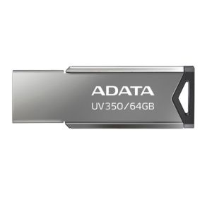 USB памет 64GB ADATA UV350 , USB 3.2 Gen1, Silver - AUV350-64G-RBK