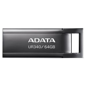 USB памет 64GB ADATA UR340, USB 3.2 Gen1, Metal, Black - AROY-UR340-64GBK