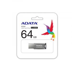 USB памет 64GB ADATA UV250 , USB 2.0, Silver - AUV250-64G-RBK