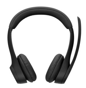 Безжични слушалки LOGITECH Zone 300 (981-001407), Bluetooth 5.3, 30mm, USB-C, Midnight Black