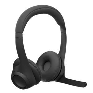 Безжични слушалки LOGITECH Zone 300 (981-001407), Bluetooth 5.3, 30mm, USB-C, Midnight Black