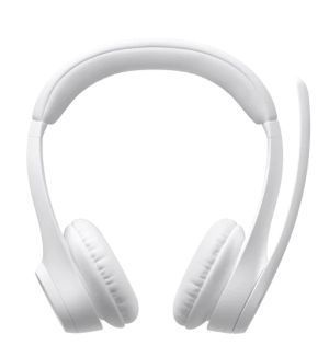 Безжични слушалки LOGITECH Zone 300 (981-001417), Bluetooth 5.3, 30mm, USB-C, Off-white