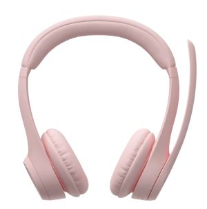 Безжични слушалки LOGITECH Zone 300 (981-001412), Bluetooth 5.3, 30mm, USB-C, Rose