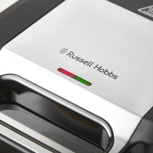 Уред 3в1 RUSSELL HOBBS Creation 26810-56, 750W, 3 подвижни плочи, Грил, Вафли, Сандвичи, Неръждаема стомана, Черен