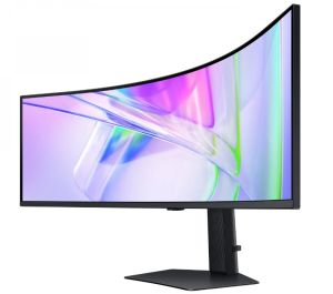 Монитор SAMSUNG ViewFinity S95UC 49C950 (LS49C950UAUXEN), 49" VA QLED Curved 1000R, DQHD (5120x1440) 120Hz, 32:9, 5ms, 350 cd/m2, 3000:1, Speakers 2x5W, 2xHDMI, DP, USB-C 90W, USB 3.0, LAN, Black