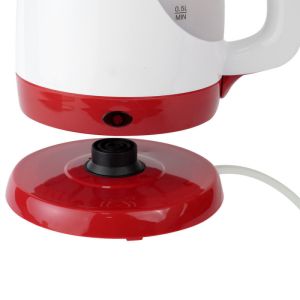 Електрическа кана ROSBERG Premium RP51230F, 1300W, 900 ml, Мерителна скала, Бял/червен