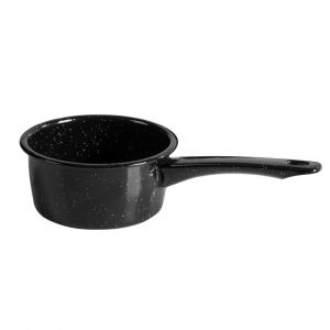 Касерола ROSBERG R54521J15, 15x7 см, 0.950 л, Емайл, Индукция, Черен