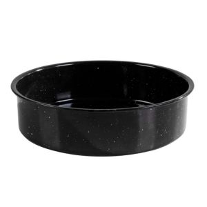 Тава за печене ROSBERG R51222JR24, 24 см, Емайл, Незалепващо покритие, Черен