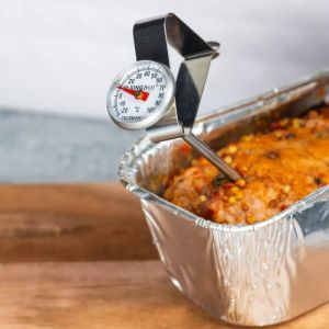 Кухненски термометър KINGHOFF KH 3696, 14 см, Щипка за закрепване, -20 до 100C, Инокс