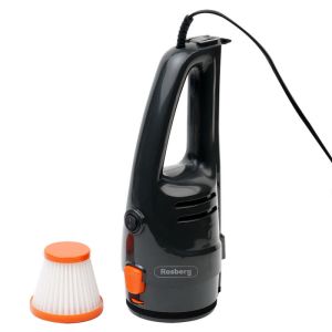 Прахосмукачка вертикална ROSBERG R51001A, 600W, 800 ml, HEPA филтър, Използване като ръчна, Черен