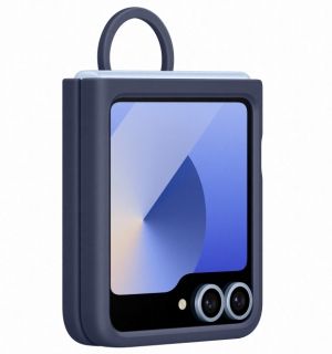 Гръб за SAMSUNG Galaxy Flip6 Silicone Case Ring Navy