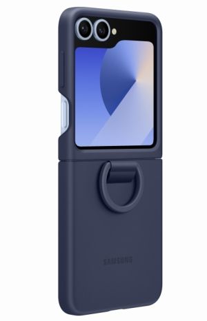 Гръб за SAMSUNG Galaxy Flip6 Silicone Case Ring Navy