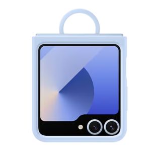 Гръб за SAMSUNG Galaxy Flip6 Silicone Case with Ring Blue