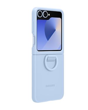 Гръб за SAMSUNG Galaxy Flip6 Silicone Case with Ring Blue