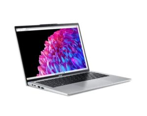 Лаптоп ACER Swift Go14 SFG14-73-59KB, 14" WQXGA (2240 x 1400) IPS, Intel® Core™ Ultra 5 125U (1.3GHz up to 4.3GHz, 12 ядра), 16GB LPDDR5, 512GB SSD M.2, no OS, Silver - NX.KY8EX.008