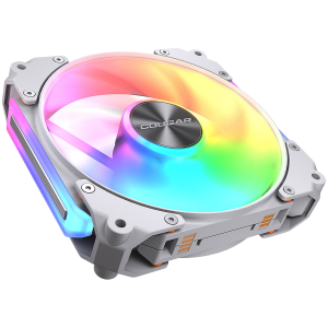 Охладител за кутия COUGAR Apolar 120 ARGB White, Fan Speed 600-2200 RPM±200RPM, Air Flow 75.38 CFM ± 10%, Air Pressure 2.59 mm H2O±10%, HDB Hydro Dynamic Bearing, 490 mm (Fan) / 470 mm (ARGB)