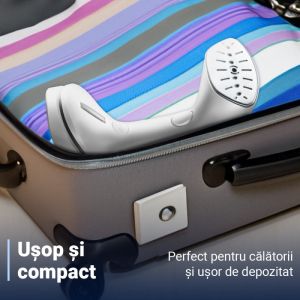 Уред за гладене с пара ROSBERG R51051B 1000W, 200мл, 10-15г/мин, Бял