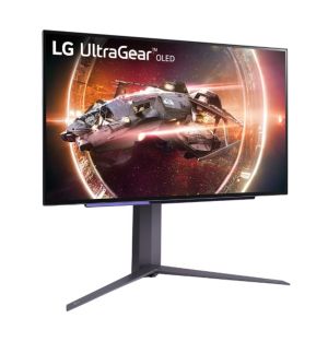 Монитор LG 27GS95QE-B UltraGear,  26.5" OLED, QHD (2560x1440) 240Hz, 16:9, 0.03ms, 275 cd/m2, 1.5М:1, FreeSync Premium Pro, NVIDIA G-Sync, 2xHDMI, DP, USB, Black