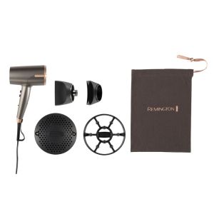 Сешоар REMINGTON ONE D6077, 2000W, Йонизация, Струя 120 км/ч, Cool Shot, Thermacare, Черен/Розов