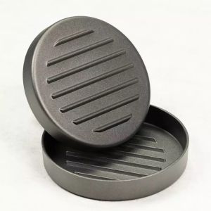 Преса за бургери KINGHOFF KH 1740, 12 см, Незалепващо покритие, Сив