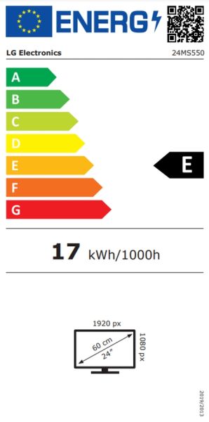 Монитор LG 24MS550-B, 23.8" IPS, FullHD (1920x1080) 100Hz, 16:9, 5ms, 1000:1, 250cd/m2, Speaker 2x2W, 2xHDMI, Black