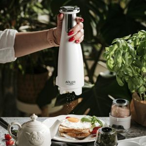 Електрически мелнички ADLER AD 4449W, 3 бр, 150 мл, USB, Li-Ion 1500mAh, Керамични остриета, Бял