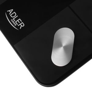 Кантар ADLER AD 8186, SMART Tuya, До 180 кг, LED дисплей, 3 x ААА, Черен