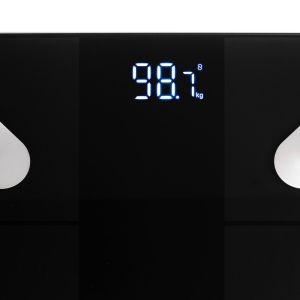 Кантар ADLER AD 8186, SMART Tuya, До 180 кг, LED дисплей, 3 x ААА, Черен