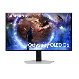 Монитор SAMSUNG Odyssey OLED G6 G60SD 27DG602 (LS27DG602SUXEN), 27" OLED, QHD (2560x1440) 360Hz, 16:9, 0.03ms, 250cd/m2, 1M:1, AMD FreeSync Premium Pro, 2xHDMI, DP, USB 3.0, Silver