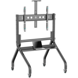 Стойка ONKRON Mobile TV stand with bracket 60"-120" Screens up to 150 kg, Black